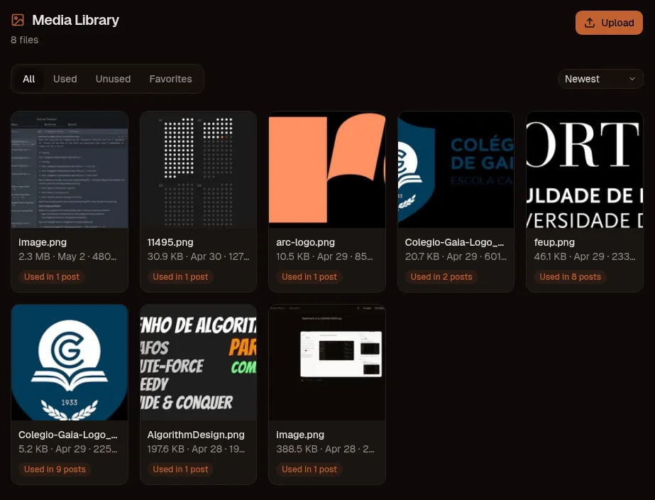 OpenPost media library