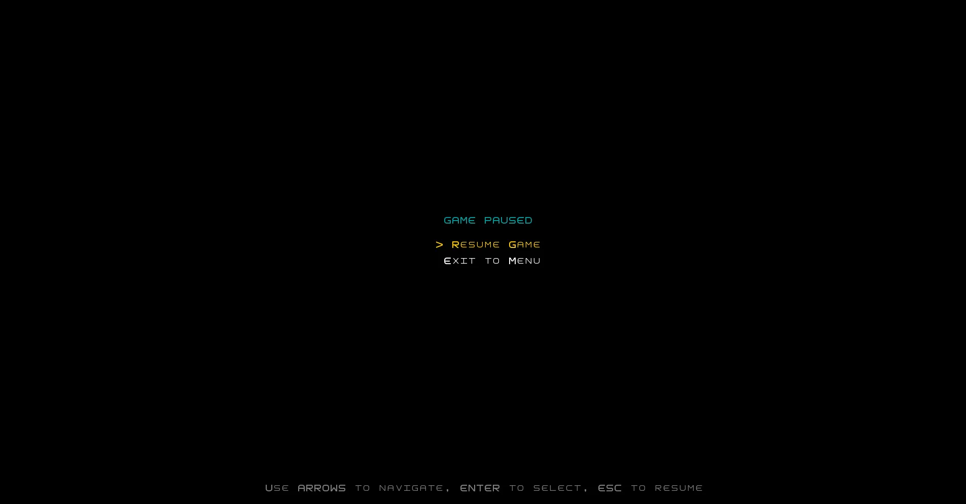TankTussle pause menu